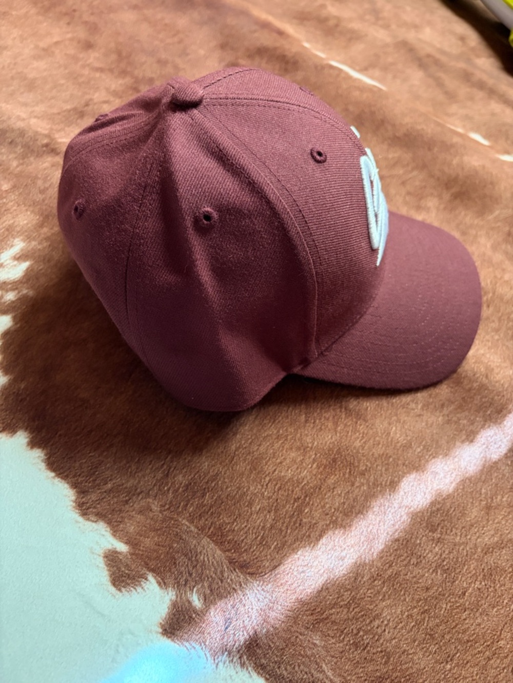 Griz Script Logo Maroon Baseball Cap - Picture 3 of 4